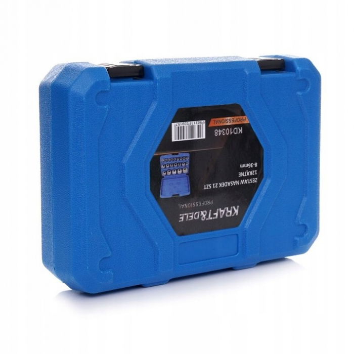 Trusa chei tubulare 8-36mm universale 21 piese cu colturi stelat patrat hexagonal (KD10348) [2]