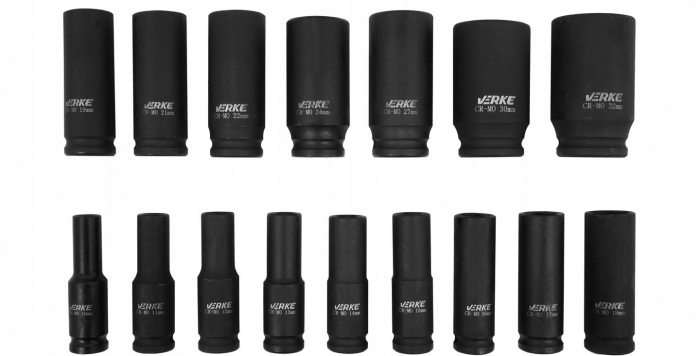 Trusa chei tubulare de forta impact ½ 10-32mm intarite CR-Mo (V39462) [4]