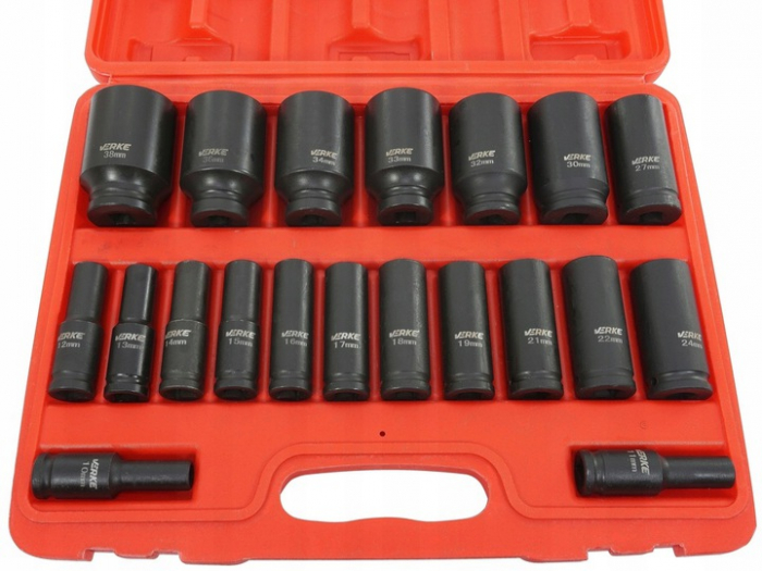 Trusa chei tubulare de forta impact ½ 10-38mm intarite CR-Mo (V39463) [4]