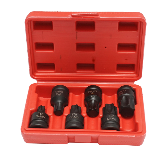 Trusa chei tubulare de impact torx T55-T100, patrat 1/2 inch 6 piese (DISTT07) [1]