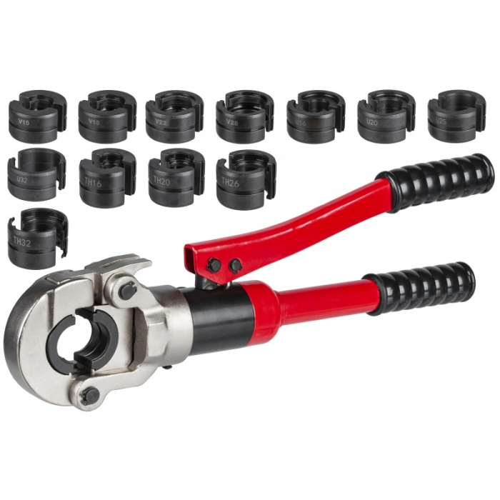 Trusa cleste hidraulic 12T sertizat tevi tip V U TH cu bacuri 16-32mm (AL55915C) [2]