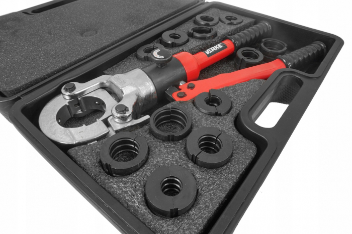 Trusa cleste hidraulic 6T sertizat tevi tip V U TH cu bacuri 16-32mm (V86261) [6]