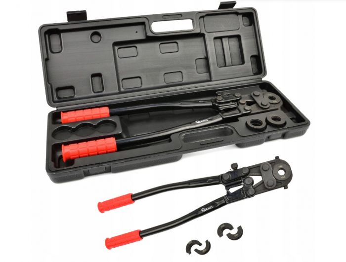 Trusa cleste sertizat tevi PEX AL cu cremaliera 4 bacuri 16-26mm (G00903) [3]