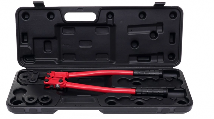 Trusa cleste sertizat tevi PEX AL cu cremaliera 4 bacuri 16-26mm (KD10636) [2]