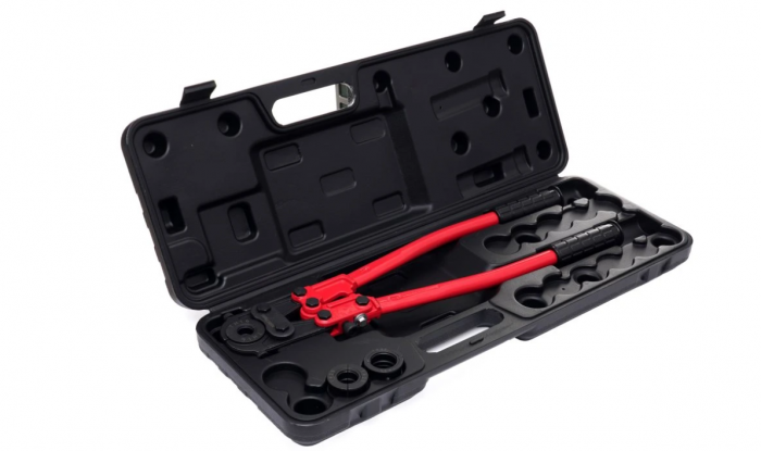 Trusa cleste sertizat tevi PEX AL cu cremaliera 4 bacuri 16-26mm (KD10636) [3]