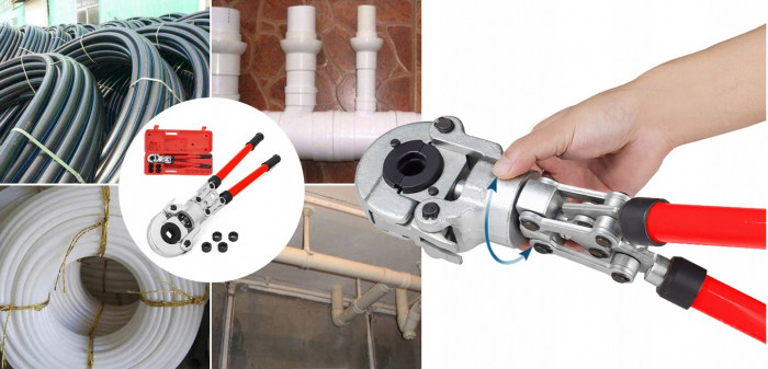 Trusa cleste sertizat tevi PEX AL cu cremaliera 4 bacuri 16-32mm (V86264) [3]
