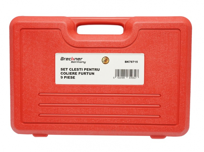 Trusa clesti pentru coliere furtun si conducte 9 piese DISMF22 (BK78715) [2]