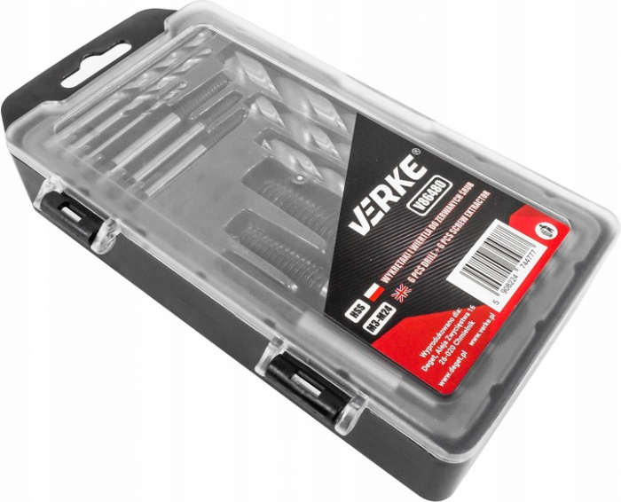 Trusa complet burghie extractoare suruburi cu filet invers (V86480) [4]