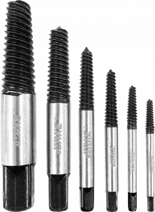 Trusa complet burghie extractoare suruburi cu filet invers (V86480) [3]