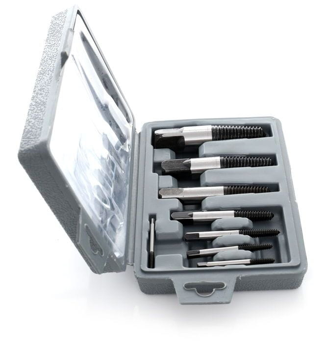 Trusa complet extras suruburi rupte burghie extractoare 3-26mm cu filet invers 8 piese (KD10262) [2]