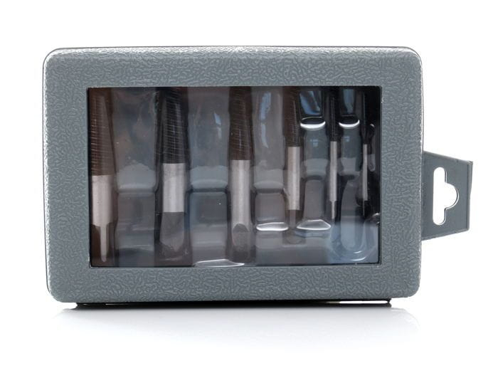 Trusa complet extras suruburi rupte burghie extractoare 3-26mm cu filet invers 8 piese (KD10262) [10]