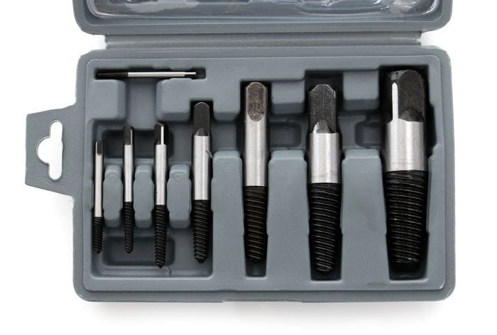 Trusa complet extras suruburi rupte burghie extractoare 3-26mm cu filet invers 8 piese (KD10262) [6]