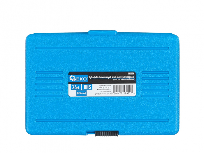 Trusa complet extras suruburi rupte burghie extractoare cu filet invers spart piulite deteriorate 6-19mm 26piese (G30036) [9]