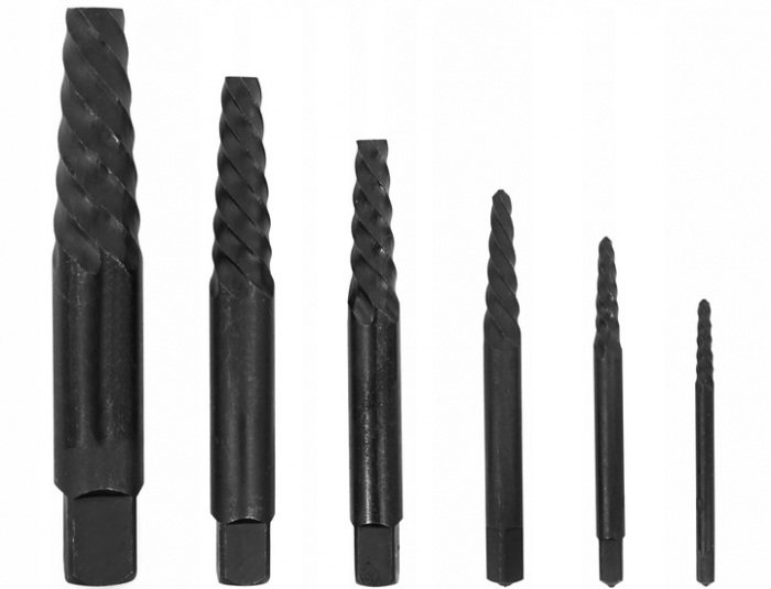 Trusa complet extras suruburi rupte burghie extractoare cu filet invers (V86485) [3]