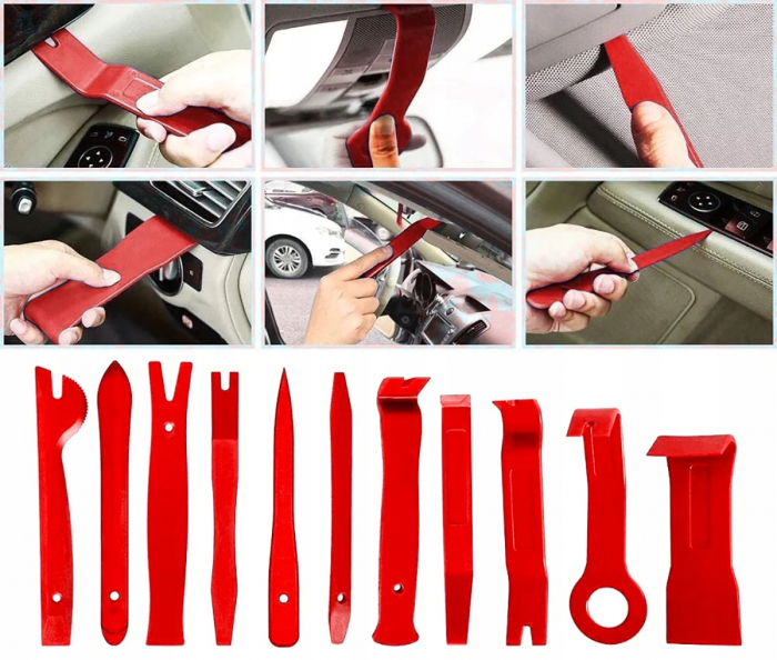Trusa demontat radio tapiterii cleme auto 19piese (V86291) [6]