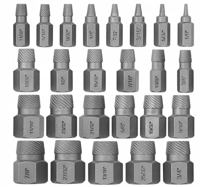 Trusa extractoare pentru suruburi rupte 25piese (V86487) [9]