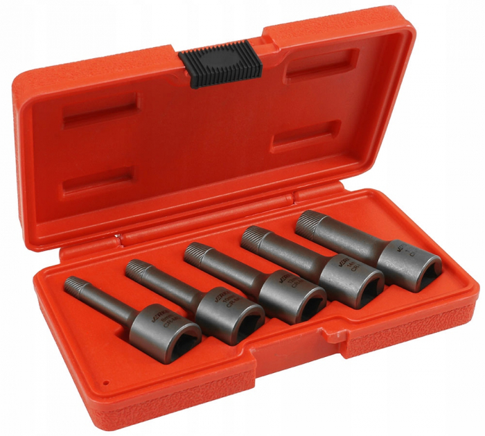 Trusa extractoare pentru suruburi rupte ½ 8-16mm 5piese (V86482) [9]