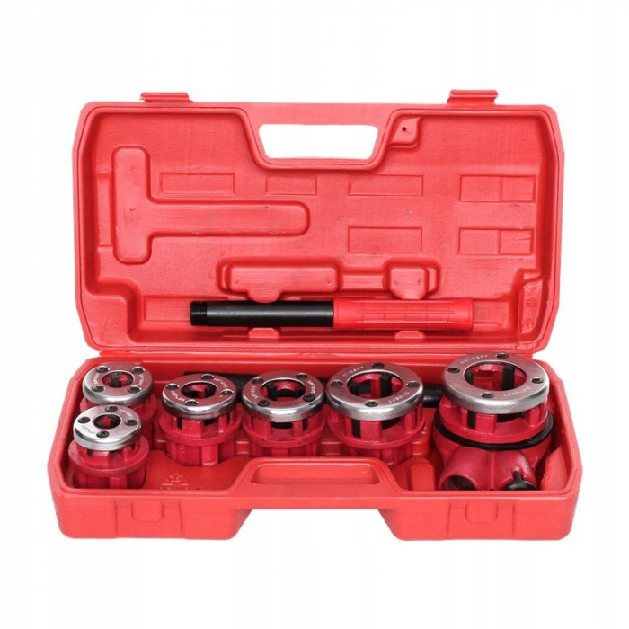 Trusa filetat teava tevi 6piese  ¼, ⅜, ½, ¾, 1, 1 ¼ (KD332) [3]