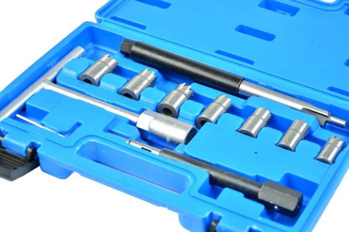 Trusa freze pentru injectoare 10piese curatat reconditionat orificiu scaun (FR4822) [4]