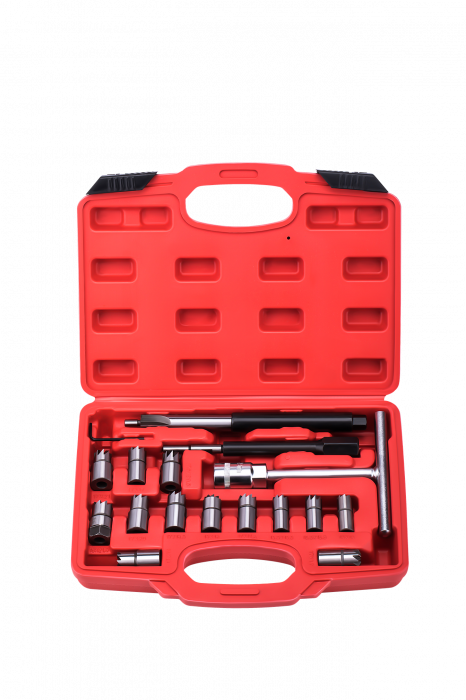 Trusa freze pentru injectoare 17piese curatat reconditionat orificiu scaun (KD12504) [3]