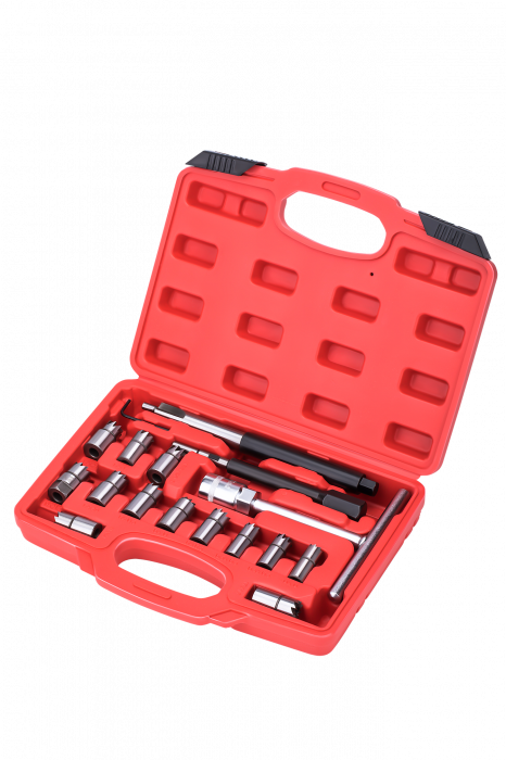Trusa freze pentru injectoare 17piese curatat reconditionat orificiu scaun (KD12504) [4]