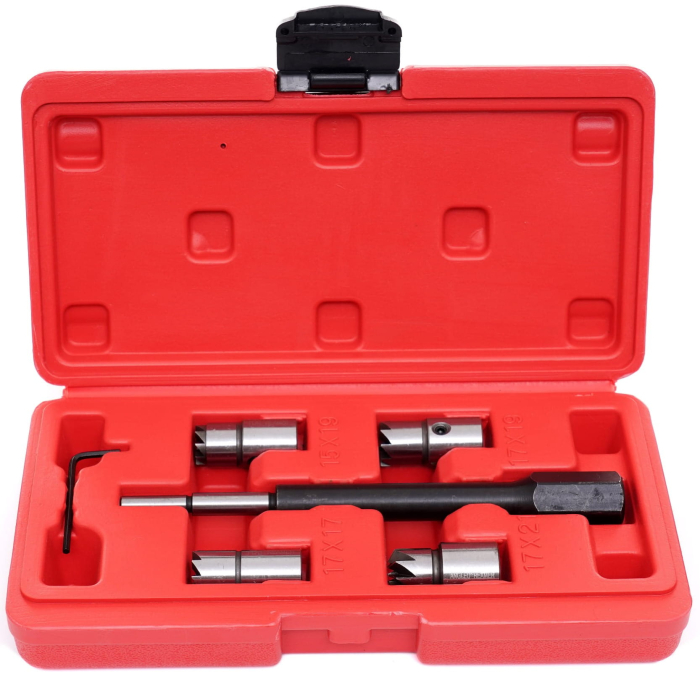 Trusa freze pentru injectoare 6piese curatat reconditionat orificiu scaun (KD10056) [3]