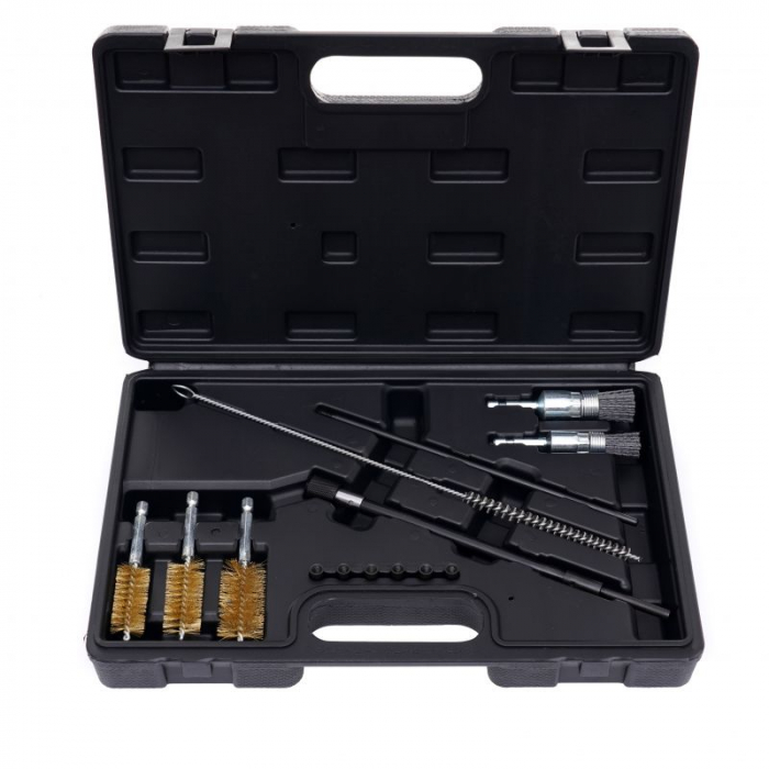 Trusa perii curatare canale injectoare bujii 14 piese (KD10048) [10]