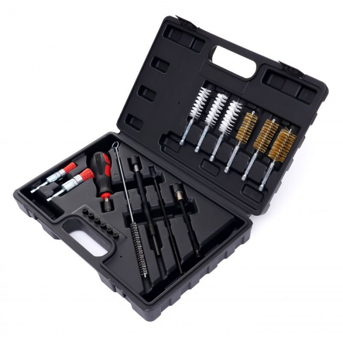 Trusa perii curatare canale injectoare bujii 19 piese (KD10049) [2]
