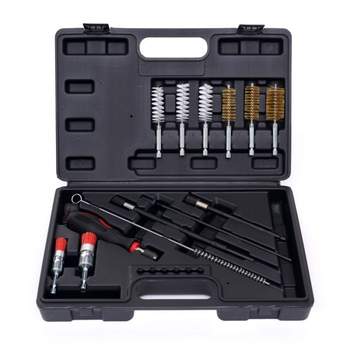 Trusa perii curatare canale injectoare bujii 19 piese (KD10049) [11]