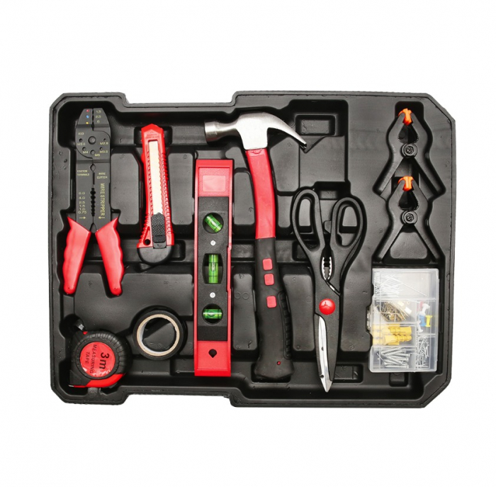 Trusa scule 187 piese tip valiza geamantan troler DISFP10 (BK92504) [8]
