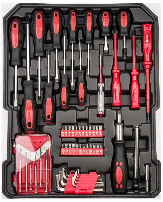Trusa scule 419piese tip valiza geamantan troler chei cu clichet (SK-419-03) [3]