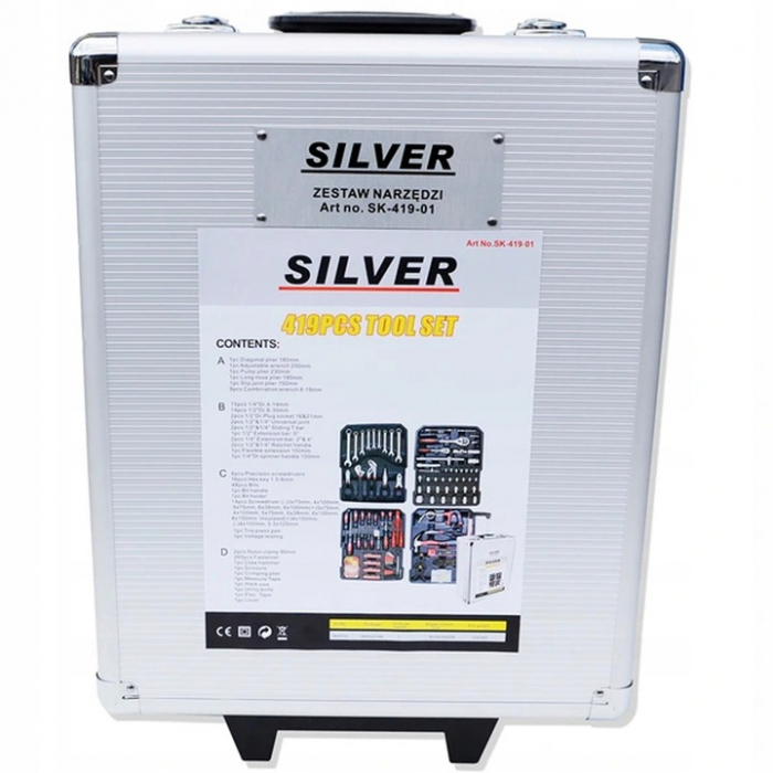 Trusa scule 419piese tip valiza geamantan troler (SK-419-01) [2]