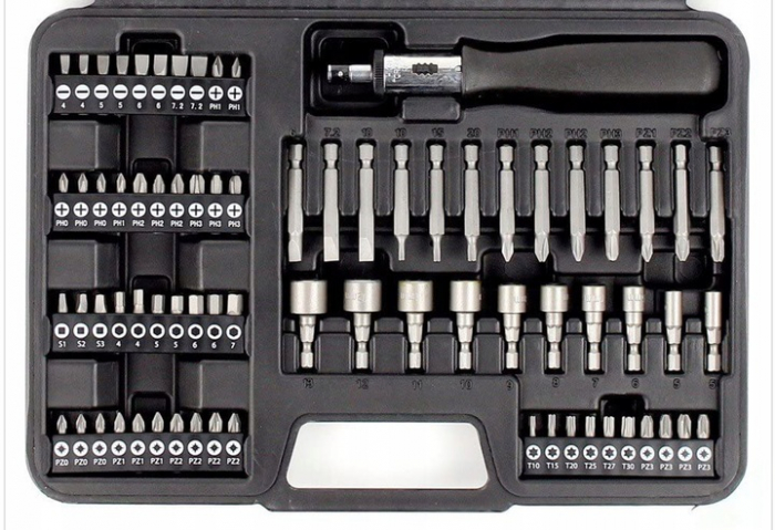 Trusa set 109 burghie capete surubelnita scule metal, beton, lemn (S11550) [2]