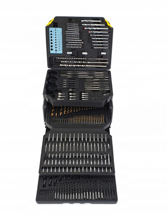 Trusa set 300 burghie carote capete surubelnita scule metal, beton, lemn (S10414) [7]