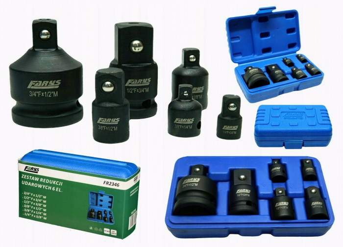 Trusa set adaptor reductii impact 6 piese (FR2346) [1]