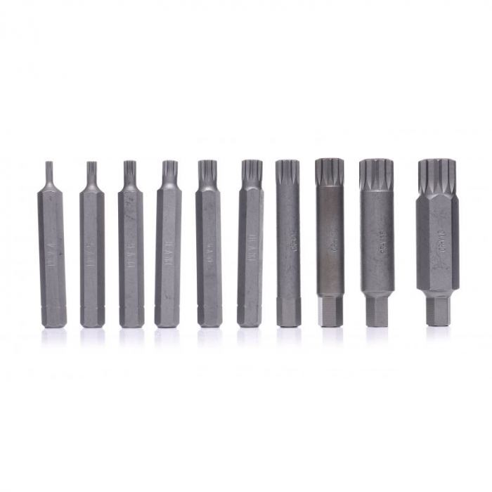 Trusa Set bit spline stelate M4-M18 22 piese scurte lungi (KD10539) [5]