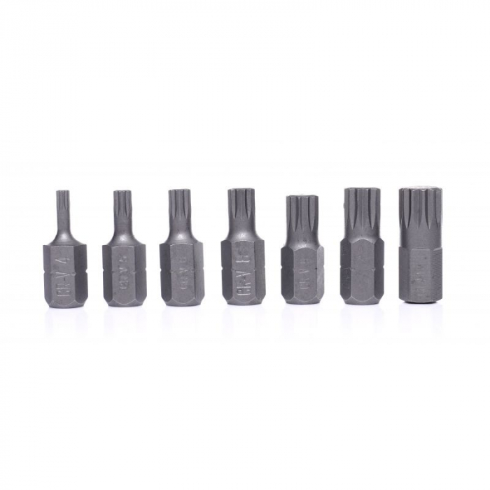 Trusa Set bit spline stelate M4-M18 22 piese scurte lungi (KD10539) [6]