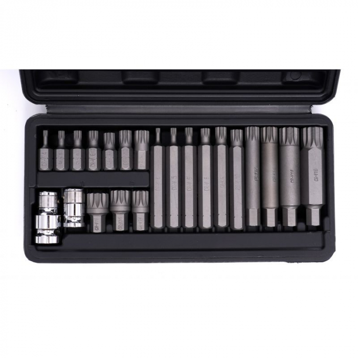 Trusa Set bit spline stelate M4-M18 22 piese scurte lungi (KD10539) [3]