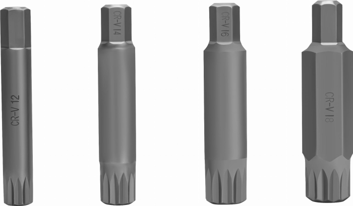 Trusa Set bit spline stelate M4-M18 22 piese scurte lungi (KD10539) [8]