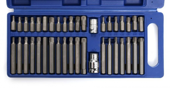 Trusa Set bit torx hex spline 40 piese scurte, lungi  (TA1204) [7]