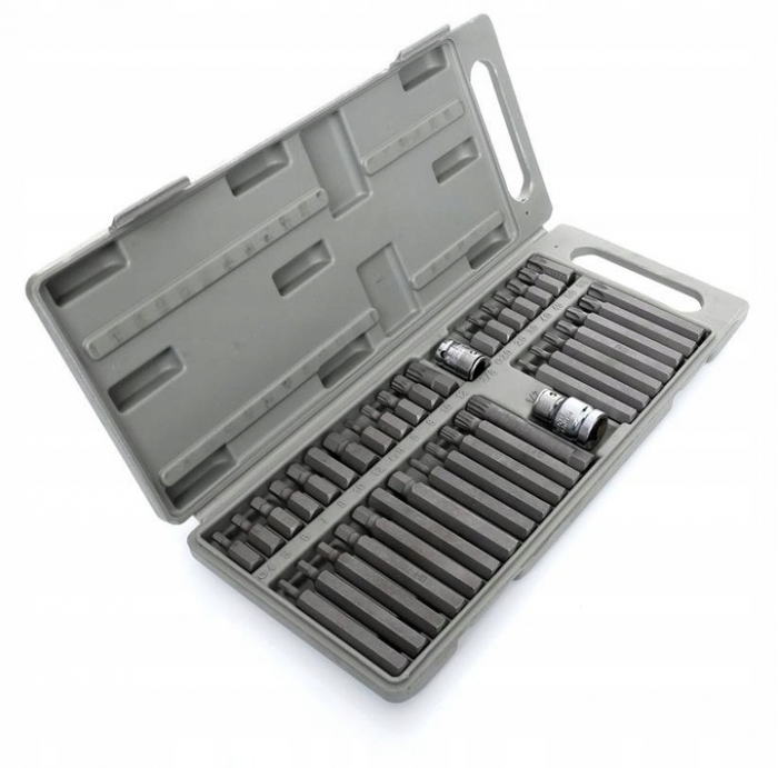 Trusa Set bit torx hex spline 40 piese scurte, lungi 1 2 3 8 (KD10219) [2]