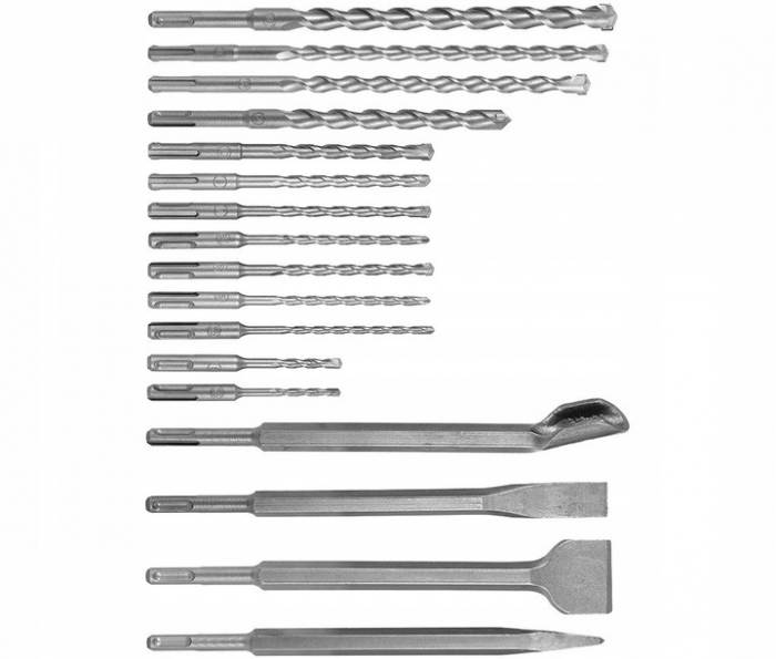 Trusa set burghiu burghie si dalta dalti SDS Plus 17piese (V05085) [2]