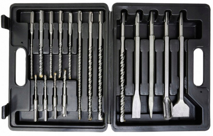 Trusa set burghiu burghie si dalta dalti SDS Plus 17piese (V05085) [6]