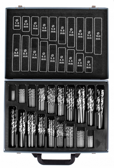 Trusa set burghiu HSS 170piese 1-10mm (S10412) [5]