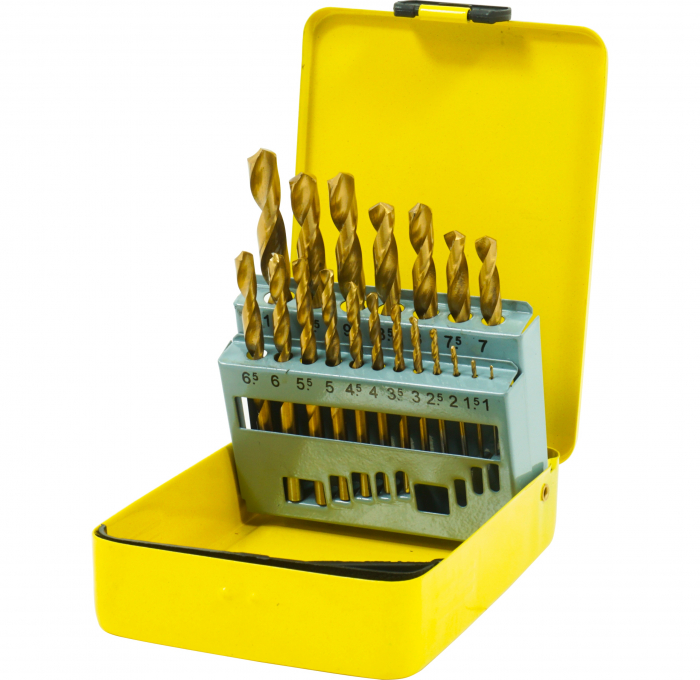 Trusa set burghiu HSS 19 piese 1-10 mm (N4603) [5]