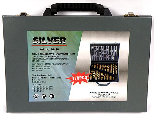 Trusa set burghiu titan 170piese 1-10mm (S10410) [4]