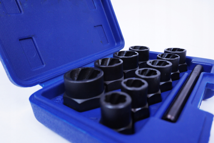 Trusa set chei 9-19mm extragere suruburi piulite deteriorate 11 piese (S10753) [2]
