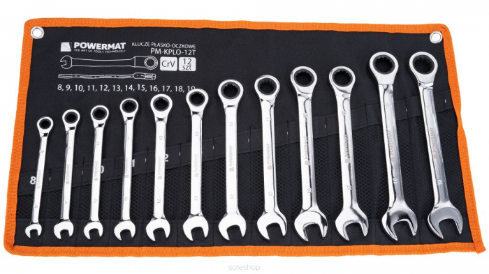 Trusa set chei combinate cu clichet 8-19mm 12piese (PM-KPLO-12T) [8]
