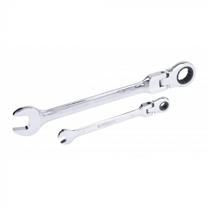 Trusa set chei combinate cu clichet articulate 8-19mm 12piese, cap flexibil (PM1176) [3]