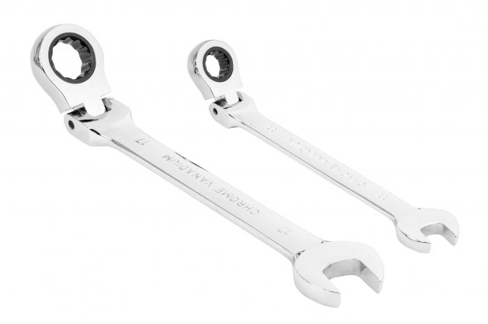 Trusa set chei combinate cu clichet articulate 8-19mm 12piese, cap flexibil (SK-012-03) [5]